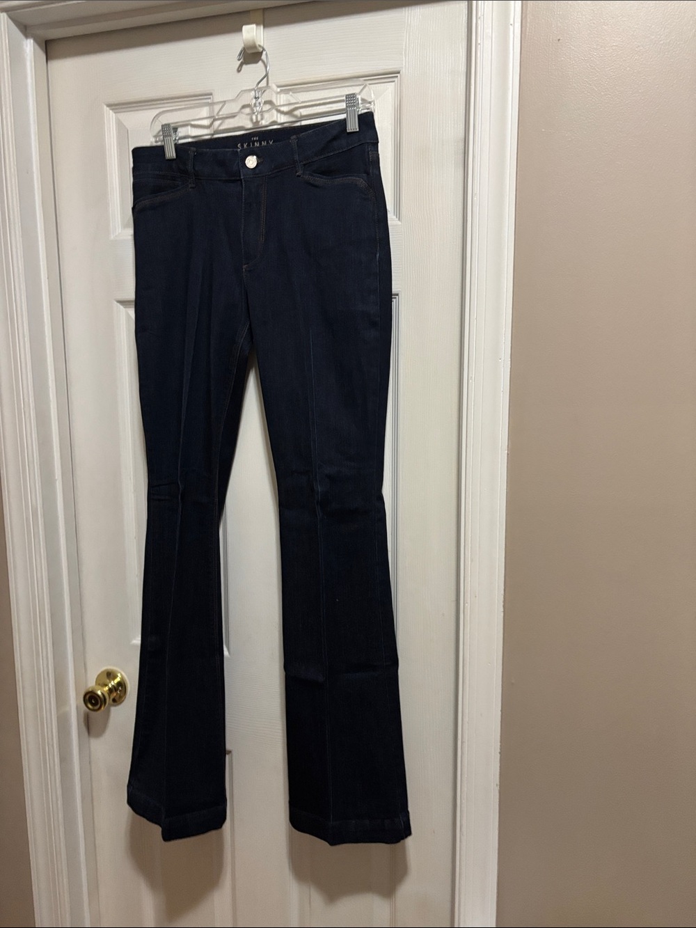 WHBM Dark Indigo Flare Jeans